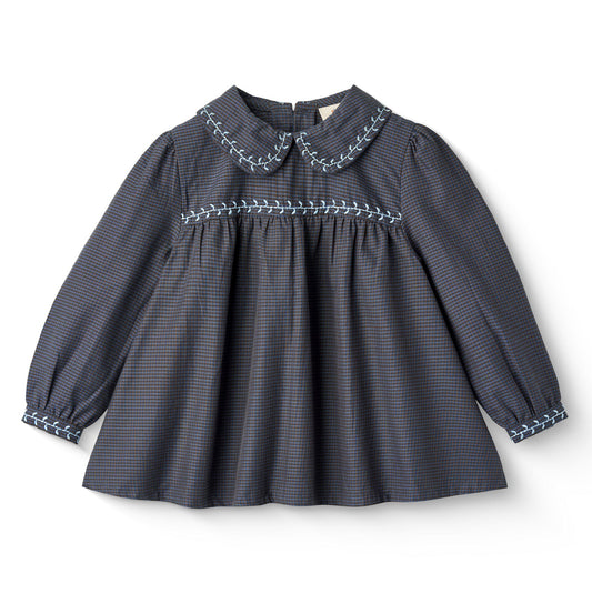 Camicia con ricamo in Cotone Biologico