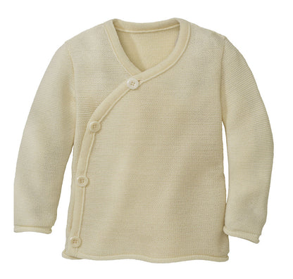 Cardigan con allacciatura kimono - Naturale