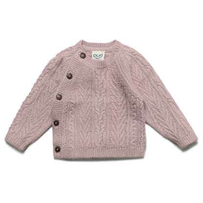 Cardigan kimono bottoni in Cotone e Lana - Colori vari