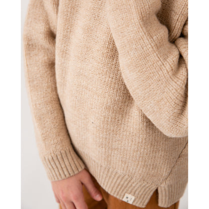 Maglioncino in lana Merino/Alpaca colore Cammello