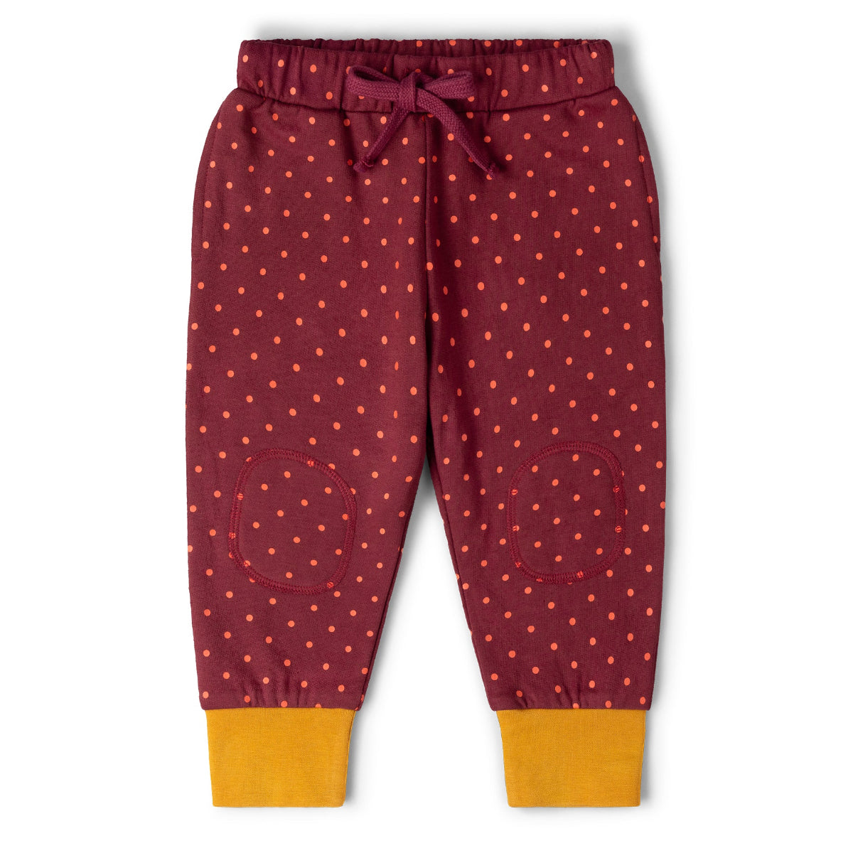 Pantaloni in felpa di Cotone Biologico con toppe - Pois