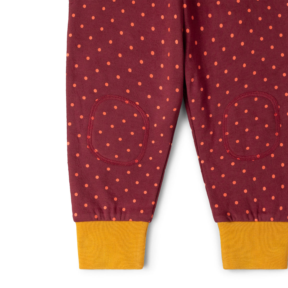 Pantaloni in felpa di Cotone Biologico con toppe - Pois