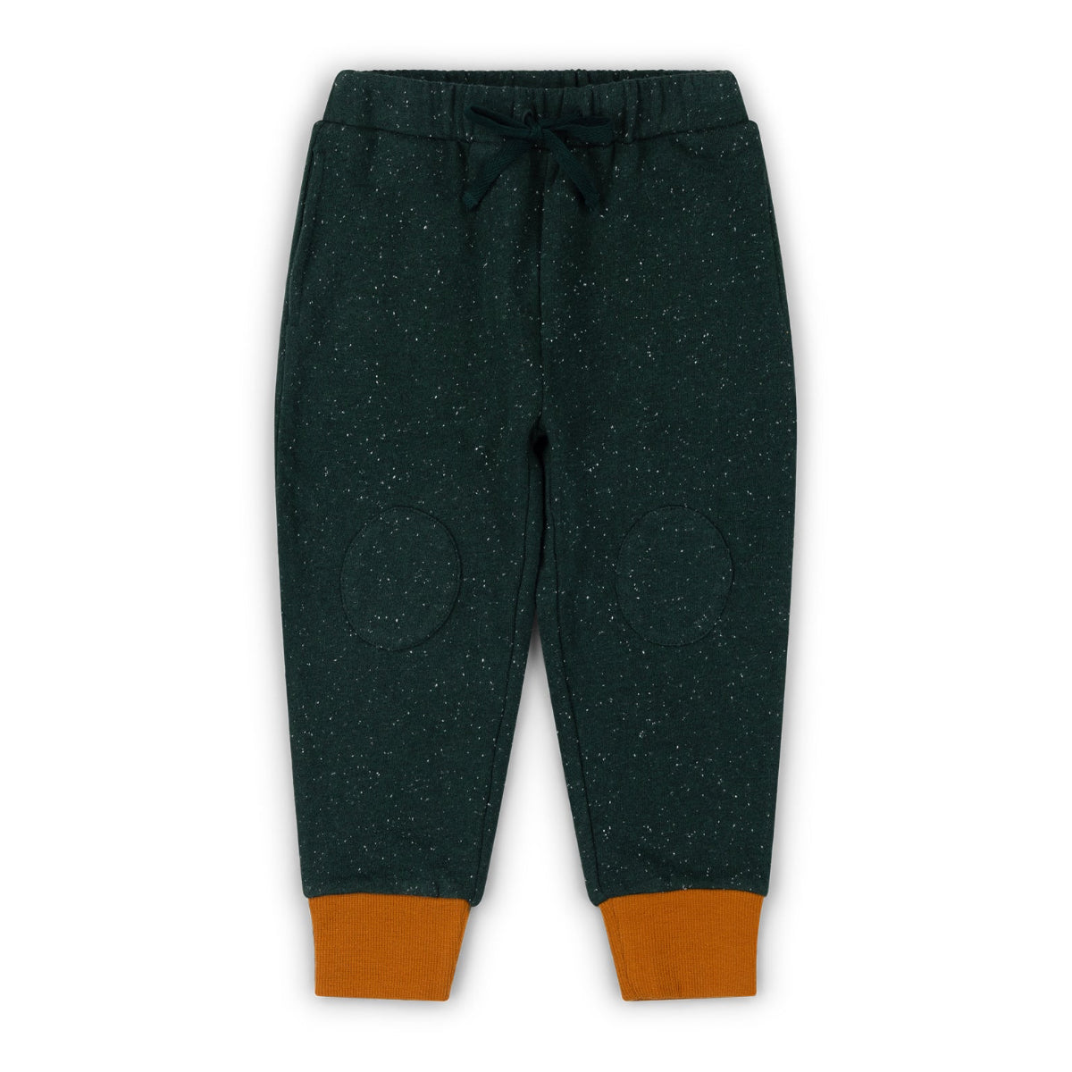 Pantaloni in felpa di Cotone Biologico con toppe - Verde Foresta