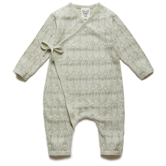 Tutina neonato in Cotone e Seta Ajour - Colori vari