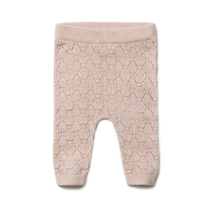 Pantaloni neonato Ajour in Cotone e Seta - Colori vari