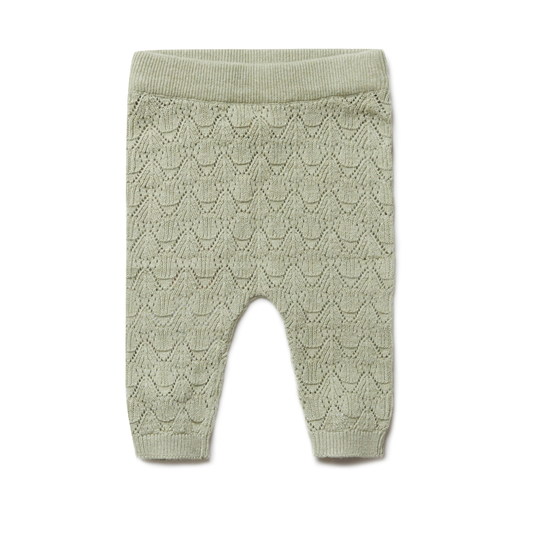 Pantaloni neonato Ajour in Cotone e Seta - Colori vari