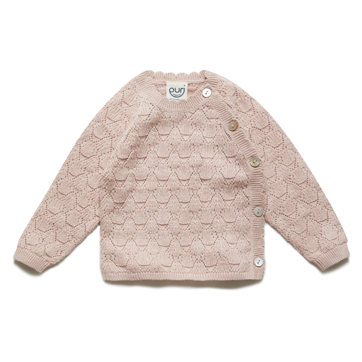 Cardigan kimono in Cotone e Seta ajour - Colori vari