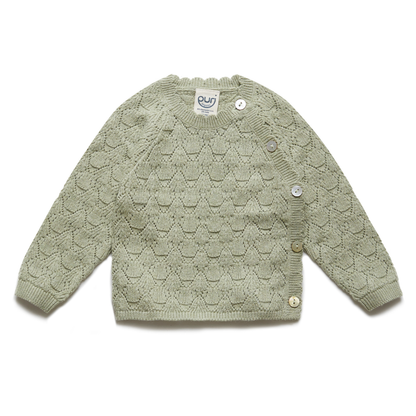 Cardigan kimono in Cotone e Seta ajour - Colori vari