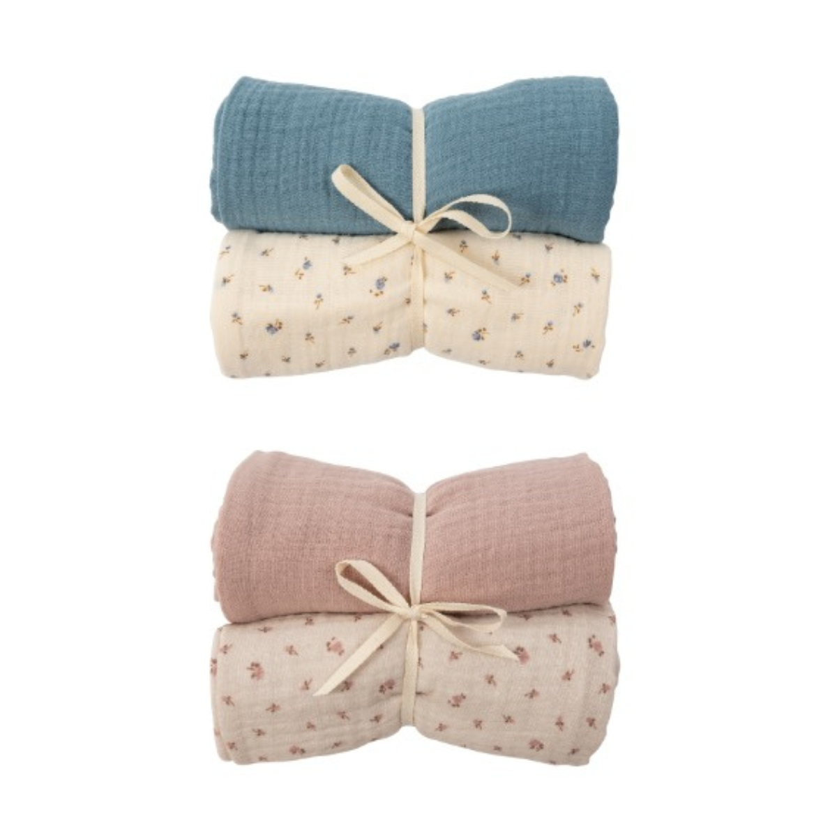 Mussole di Cotone Biologico 2 pz 65x65 cm