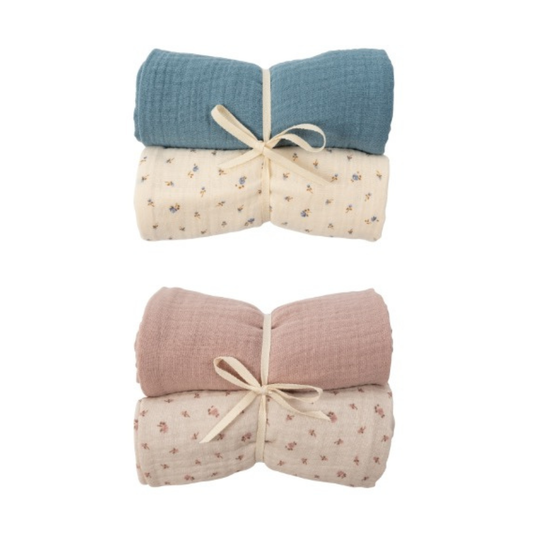 Mussole di Cotone Biologico 2 pz 65x65 cm