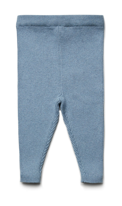 Leggings neonato in Cotone e Lana a costine - Colori vari