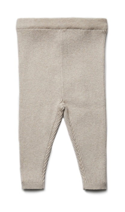 Leggings neonato in Cotone e Lana a costine - Colori vari