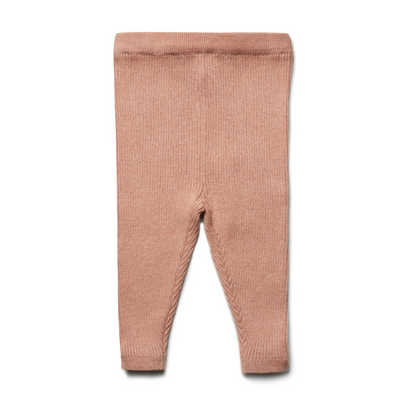 Leggings neonato in Cotone e Lana a costine - Colori vari