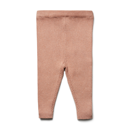 Leggings neonato in Cotone e Lana a costine - Colori vari