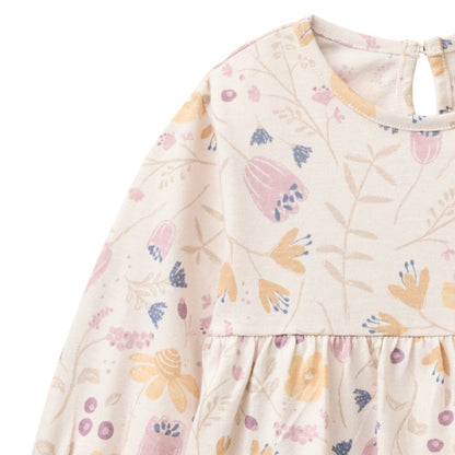 Abito in Cotone Biologico - Fiori