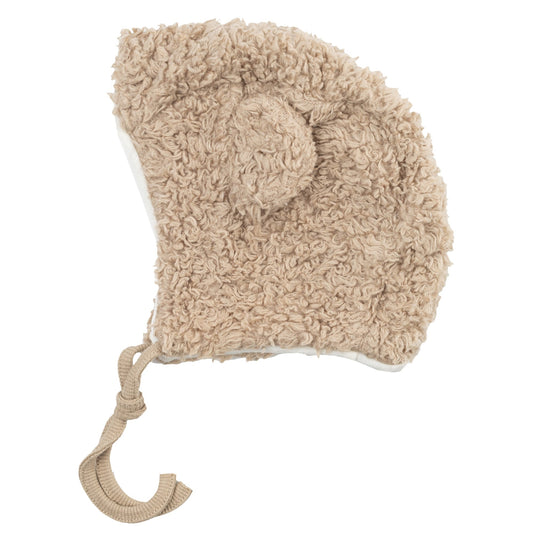 Cuffietta in Cotone e Lana Teddy con orecchie - Colori Vari