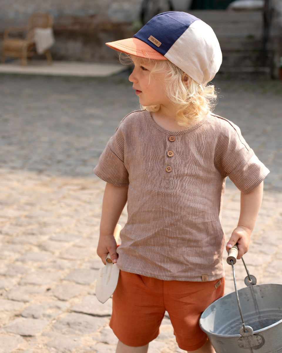 Bermuda Lino e Cotone - Rame