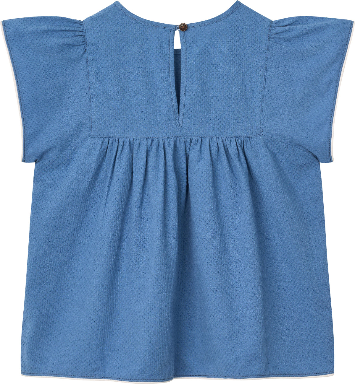 Blusa in Cotone Biologico - Cobalto