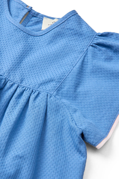 Blusa in Cotone Biologico - Cobalto