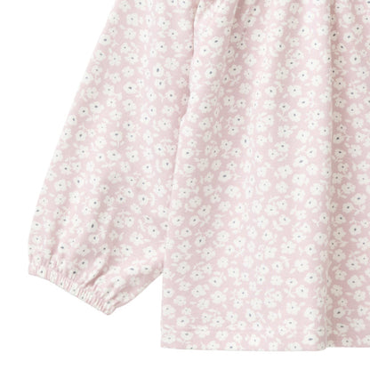 Blusa in Cotone Biologico - Fiori Bianchi