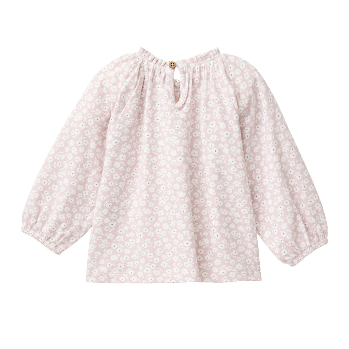 Blusa in Cotone Biologico - Fiori Bianchi