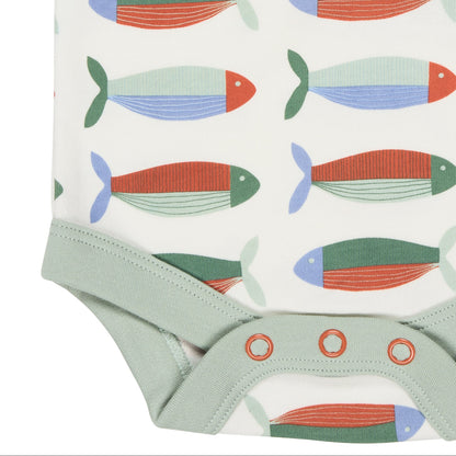 Body in Cotone Biologico - Sardine