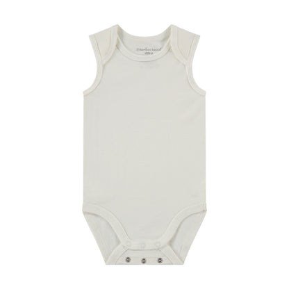 Box 3 pz - Body smanicato in Bamboo e Cotone Bianco/Verde/Blu
