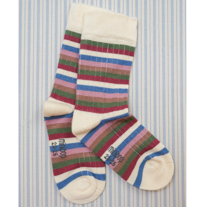Calzini bamboo - Righe multicolor - Colori vari