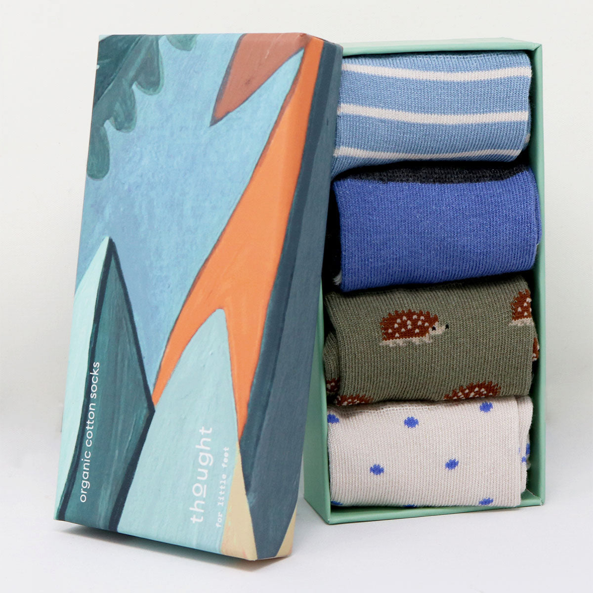 Box 4pz Calzini in bamboo KIDS - 2/6 anni -  Ricci