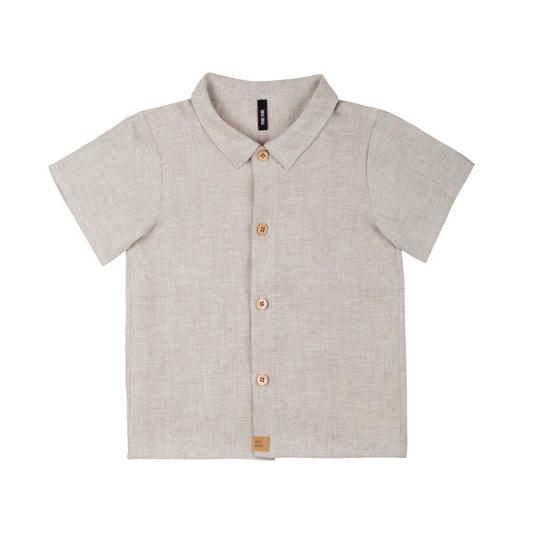 Camicia 100% Lino - Beige