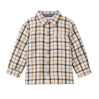 Camicia in flanella di Cotone Biologico - Check