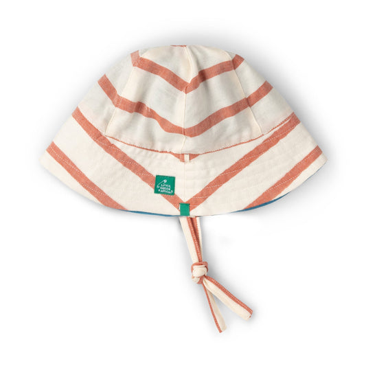 Cappello in Cotone Biologico reversibile - Vintage Stripe