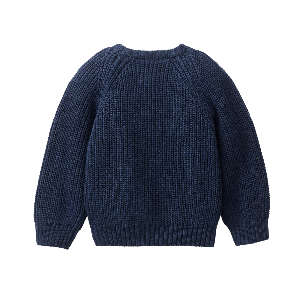 Cardigan in maglia di cotone biologico - Indaco