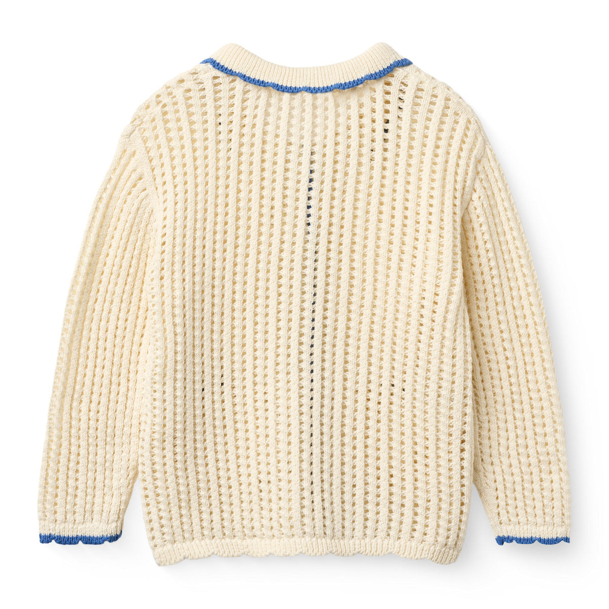 Cardigan in Cotone Biologico Crochet - Crema