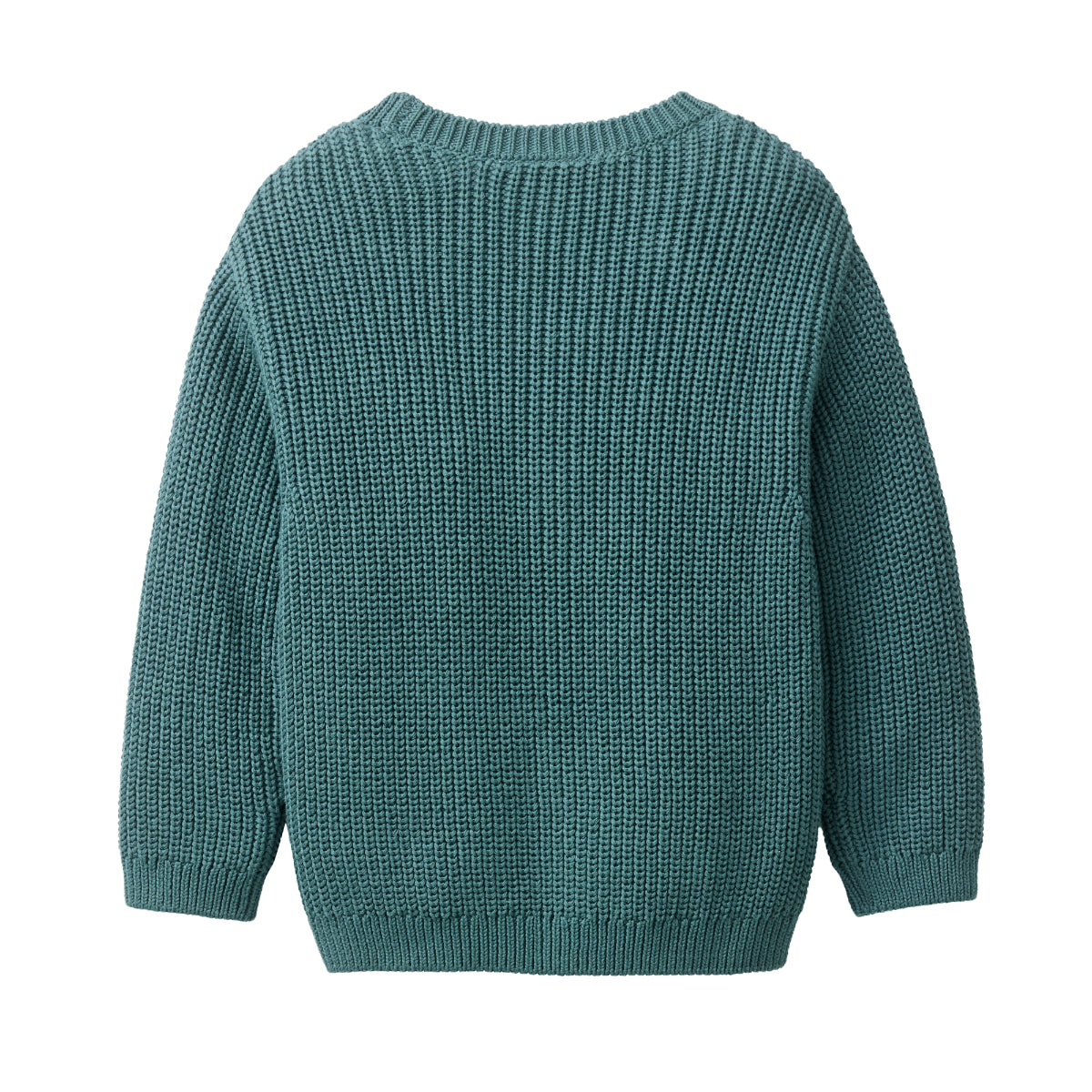 Cardigan in maglia di cotone biologico - Eucalipto