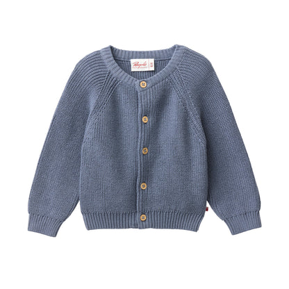 Cardigan in maglia di Cotone Biologico - Oceano