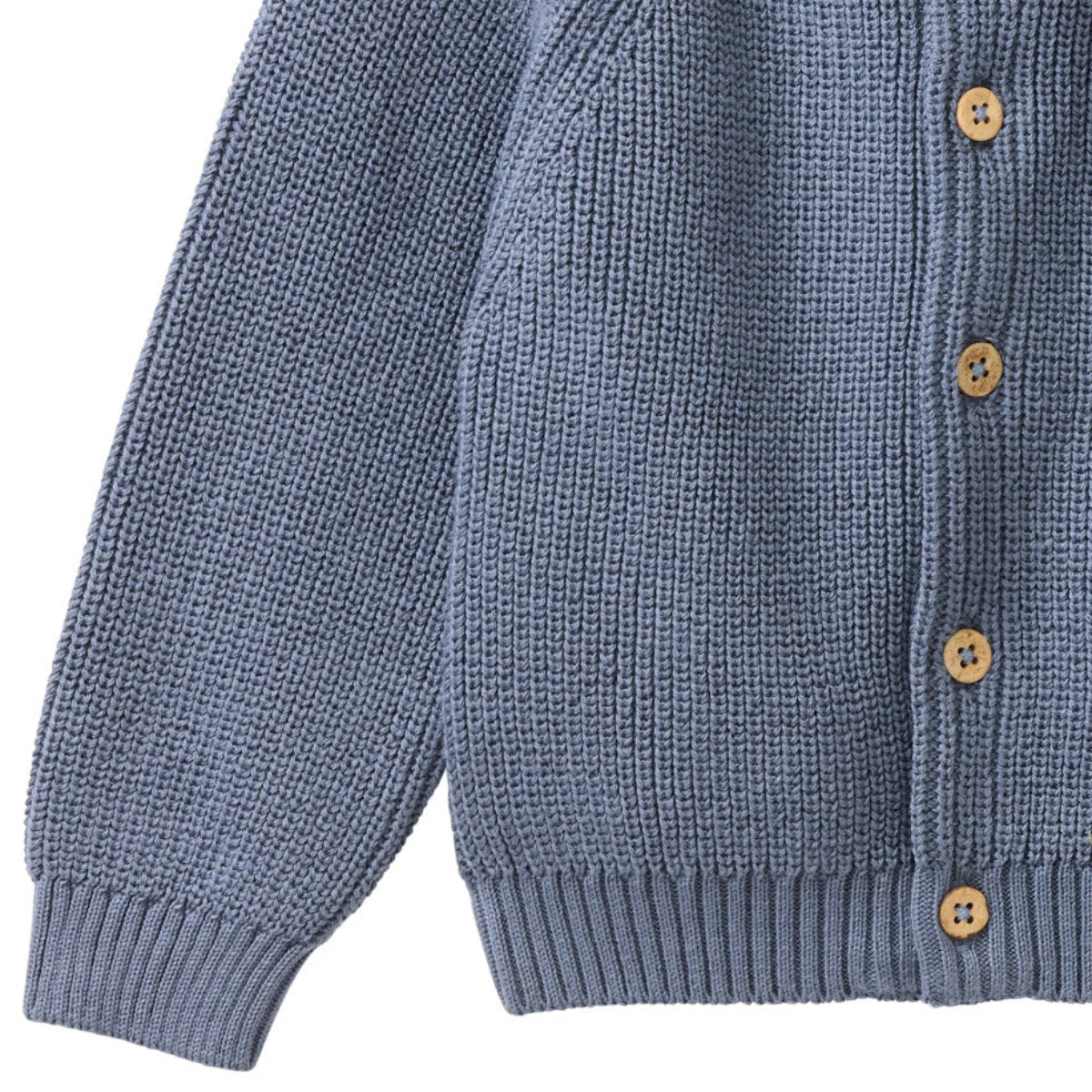 Cardigan in maglia di Cotone Biologico - Oceano