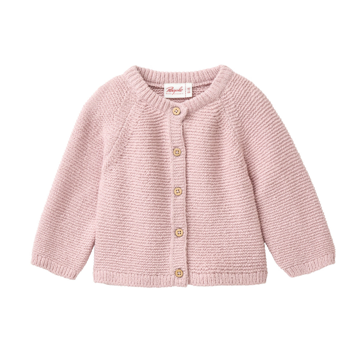 Cardigan in maglia di Cotone Biologico - Malva