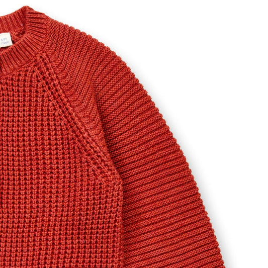 Cardigan in Cotone Biologico - Terracotta
