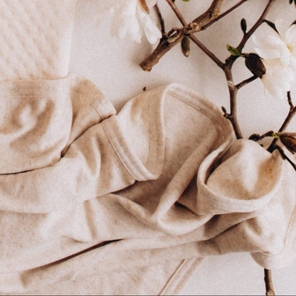 Copertina in Tencel e Lino 75x85 cm - Ecru