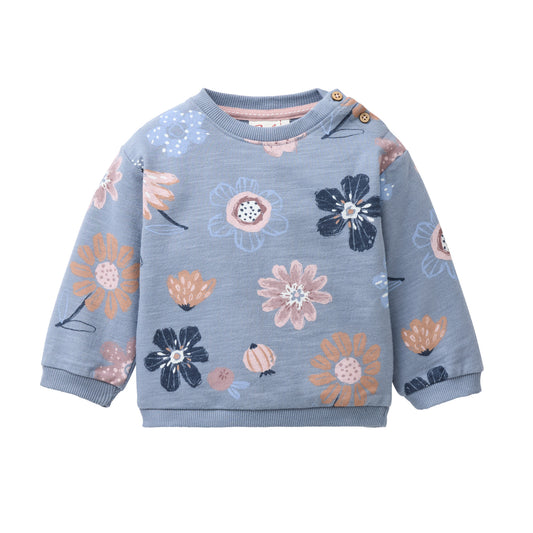 Felpa in Cotone Biologico - Fiori