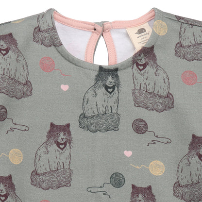 Felpa in Cotone Biologico - Gatti