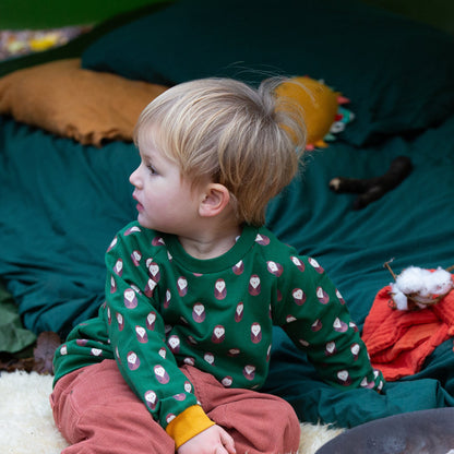 Felpa in Cotone Biologico - Gufi