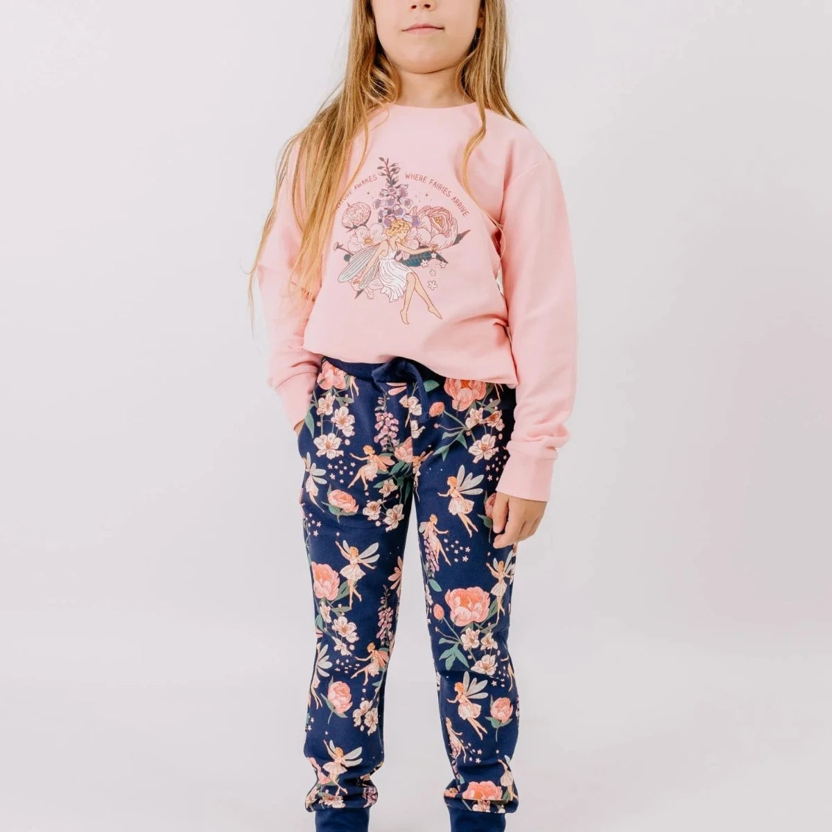Felpa in Cotone Biologico - Fairies and Flowers