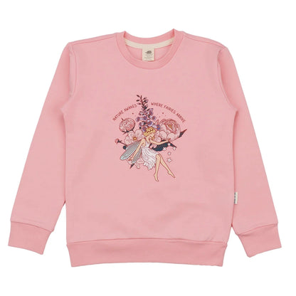 Felpa in Cotone Biologico - Fairies and Flowers