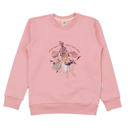 Felpa in Cotone Biologico - Fairies and Flowers