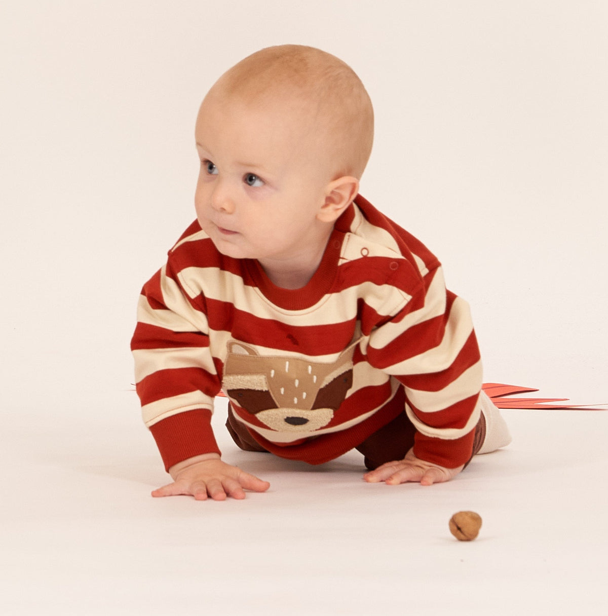 Felpa in Cotone Biologico Woodland - Terracotta