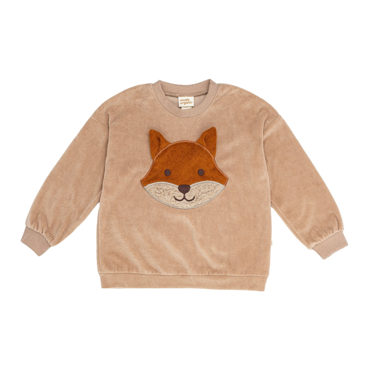 Felpa in Cotone Biologico Velour - Volpe