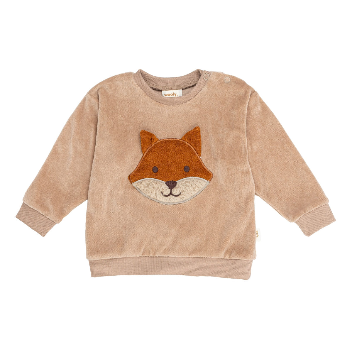 Felpa in Cotone Biologico Velour - Volpe