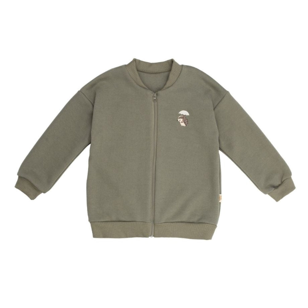 Felpa in Cotone Biologico con Zip